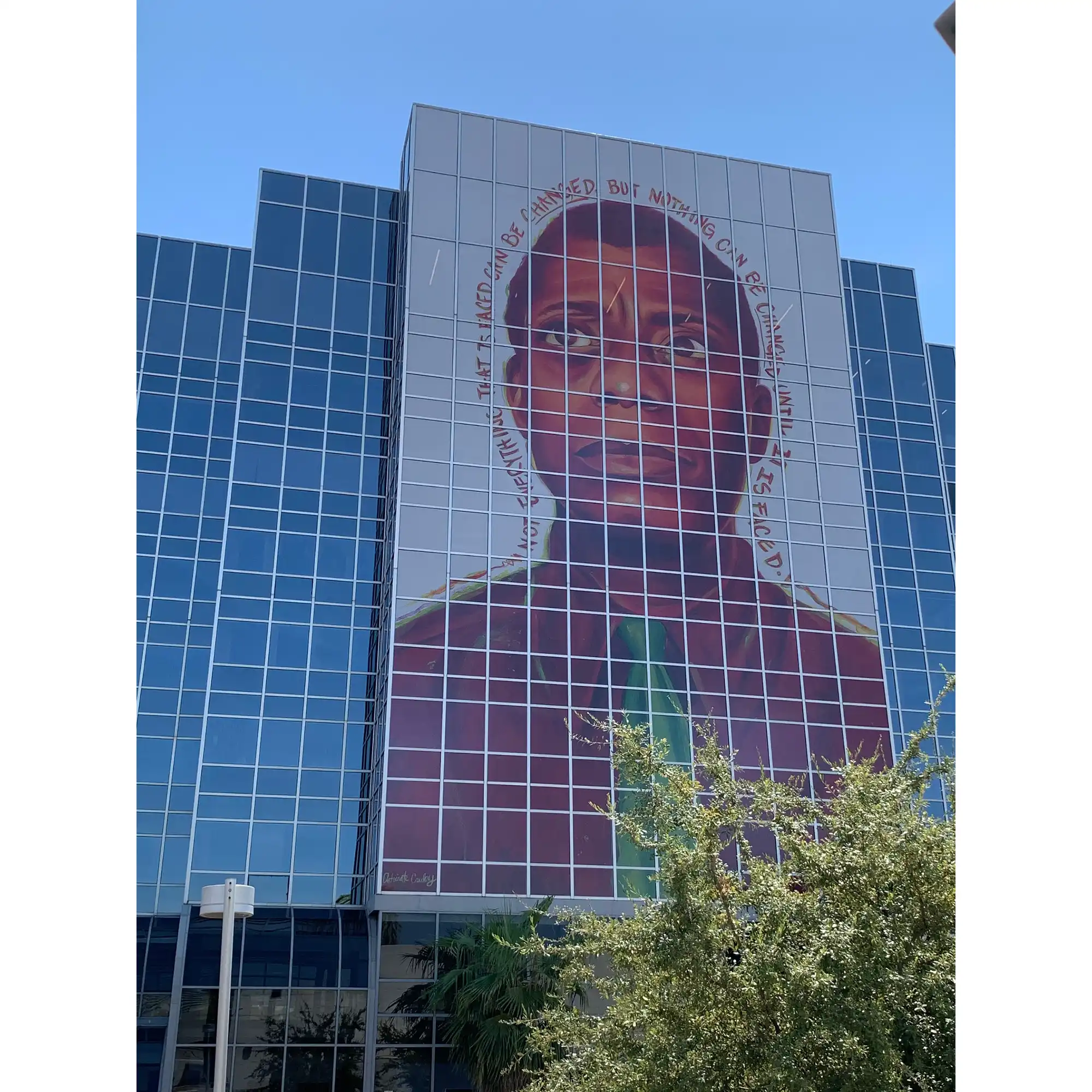 James Baldwin Wrap: Spectacular 9-storey mural of the author/activist in Downtown Phoenix
